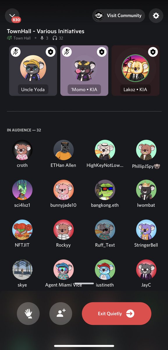 🎙 LIVE TWEETING TOWN HALL 🎙 

Happening now in our discord ⬇️⬇️⬇️⬇️