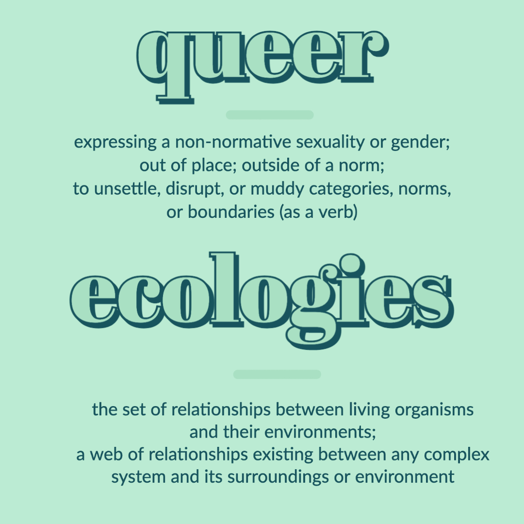 Submissions now open for the 2022 issue of you are here: the journal of creative geography! This year's theme is "queer ecologies." Read the call for subs at youareheregeography.com. We accept creative subs of any genre -- poetry, creative writing, visual art, film, maps, etc.!