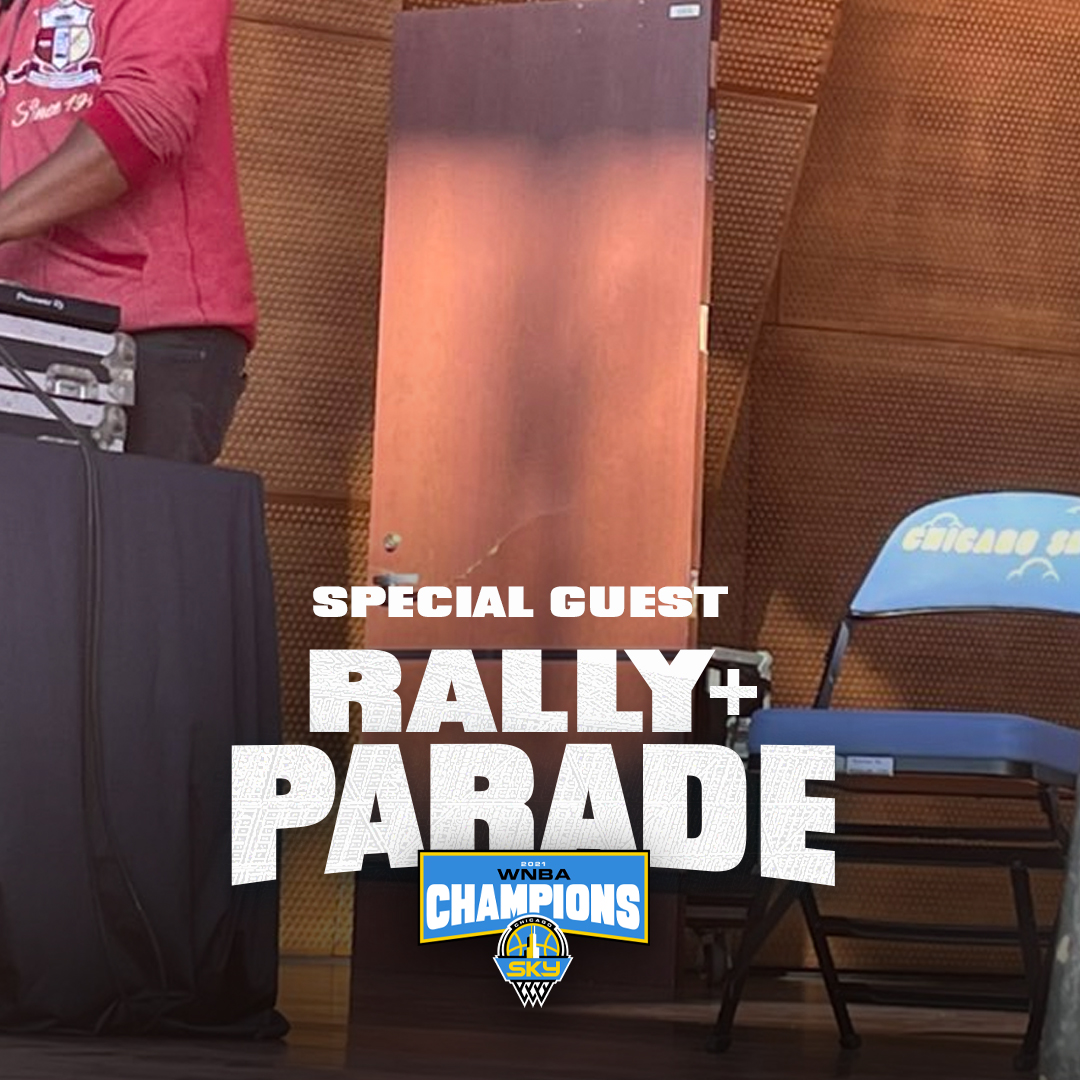 chicagosky's tweet photo. JUST IN!

We have a special guest appearance at the #skytown Championship Rally. 🚪 https://t.co/r8cljR21U1