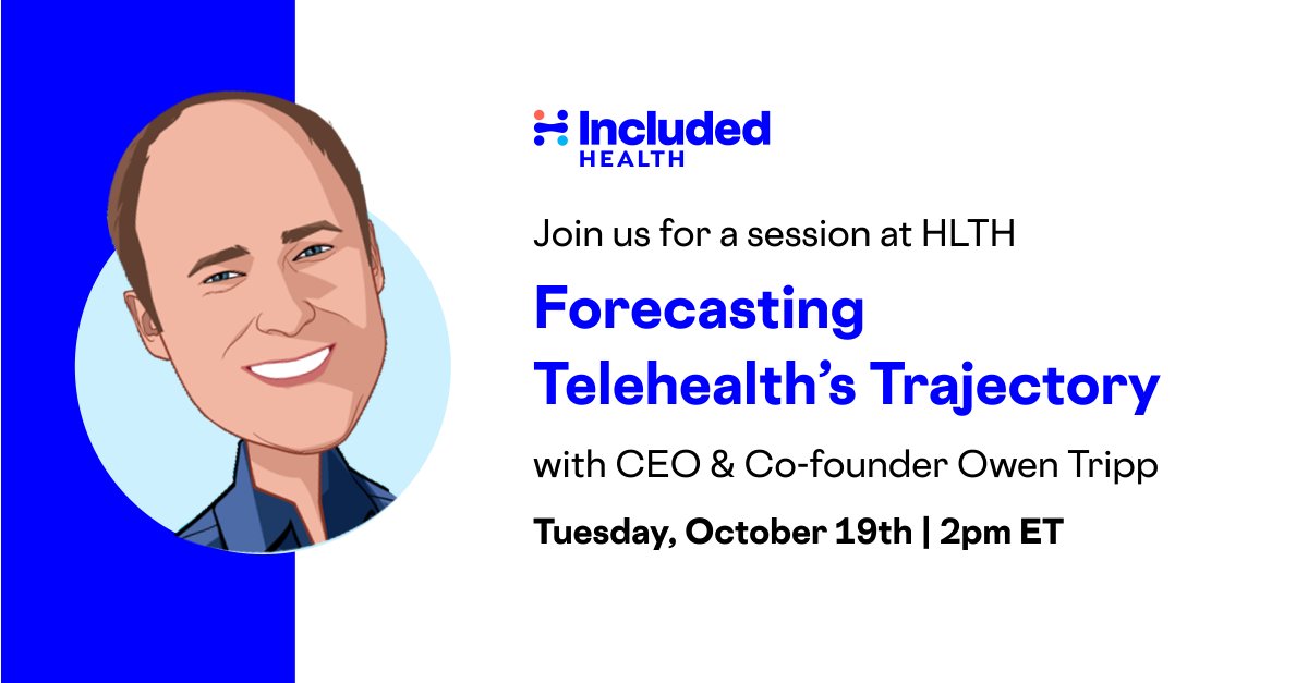 CEO & Co-founder @owentripp takes the stage today at #HLTH2021.