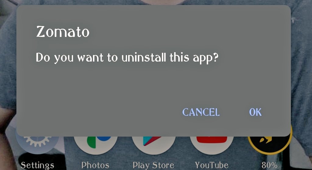 VinithMariappan's tweet photo. Uninstalled #Zomato 
#stopHindiImposition #boycottzomato https://t.co/gBwr6GvBqn