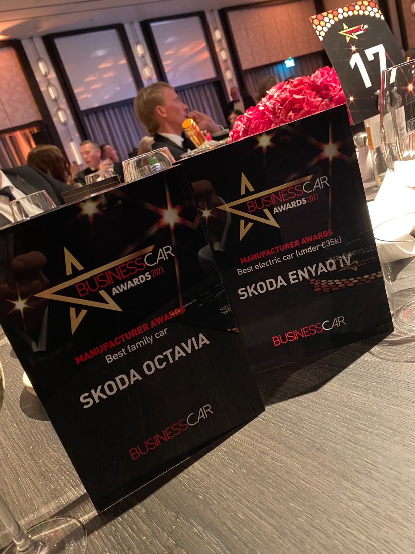 Hoppy282Steve's tweet photo. Business Car Awards #Skoda #bestfamilycar #bestelectriccar @SKODAUK_Media @SKODAUK @skodaautonews https://t.co/fUulytbThD