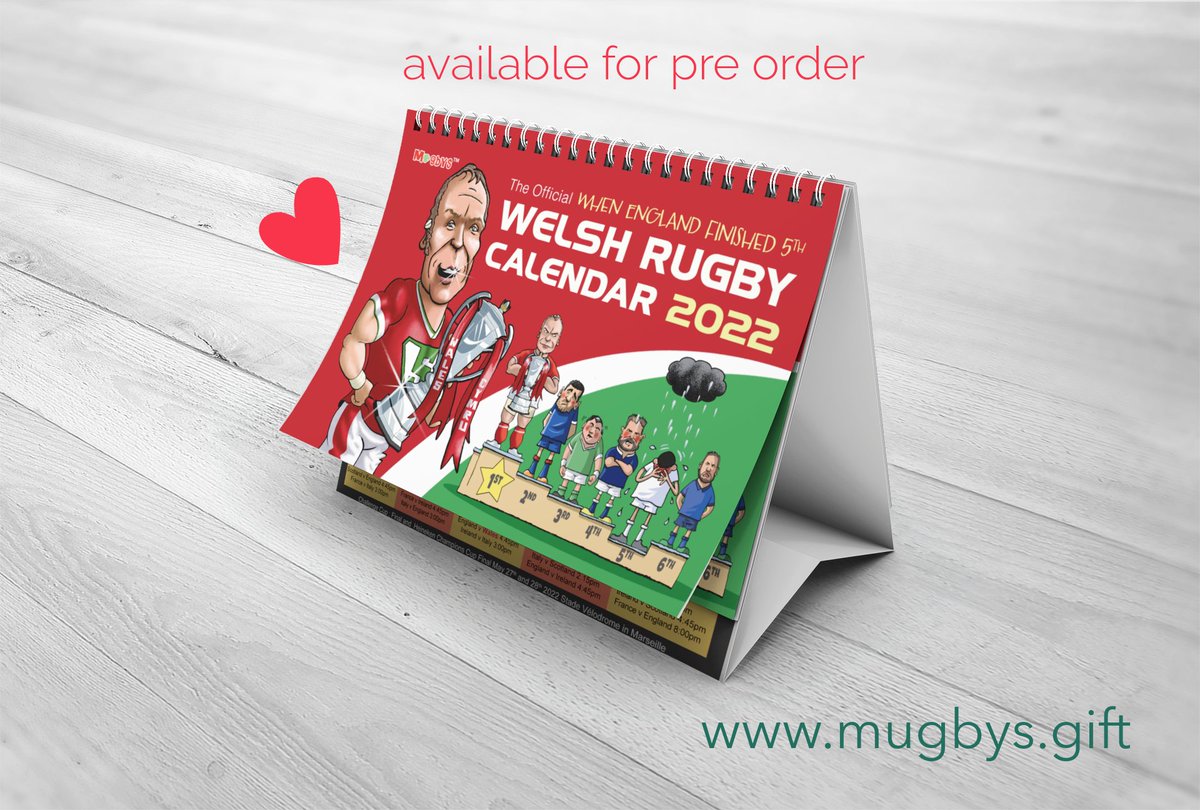 mugbysgifts's tweet photo. We now have more of 'The Official, When England Finished Fifth Rugby Calendar 2022.' available online for immediate dispatch at https://t.co/o1wjQC8XSQ  #stockingfiller #Nadolig https://t.co/EkIaZ4mvjH