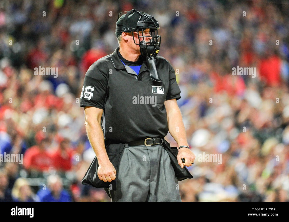 umpires are fashion icons. who else would have the vision to pair a metal cage mask with a polo and slacks. the perfect aesthetic hybrid of serial killer and steakhouse busboy. and don't get me started on the ball satchels...