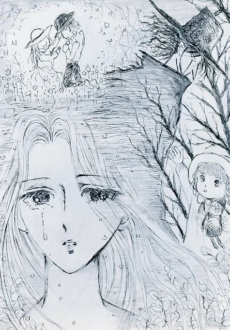森が闇に消える前に

あなたに あえて

わたしに光がさしたから…

かなしくはないんです

だから どうか

あなたは泣かないで…

#アナログイラスト #イラスト #イラスト好きさんと繋がりたい
#落書き #絵描きさんと繫がりたい
#ファンタジー #オリジナルイラスト #オリジナルキャラクター 