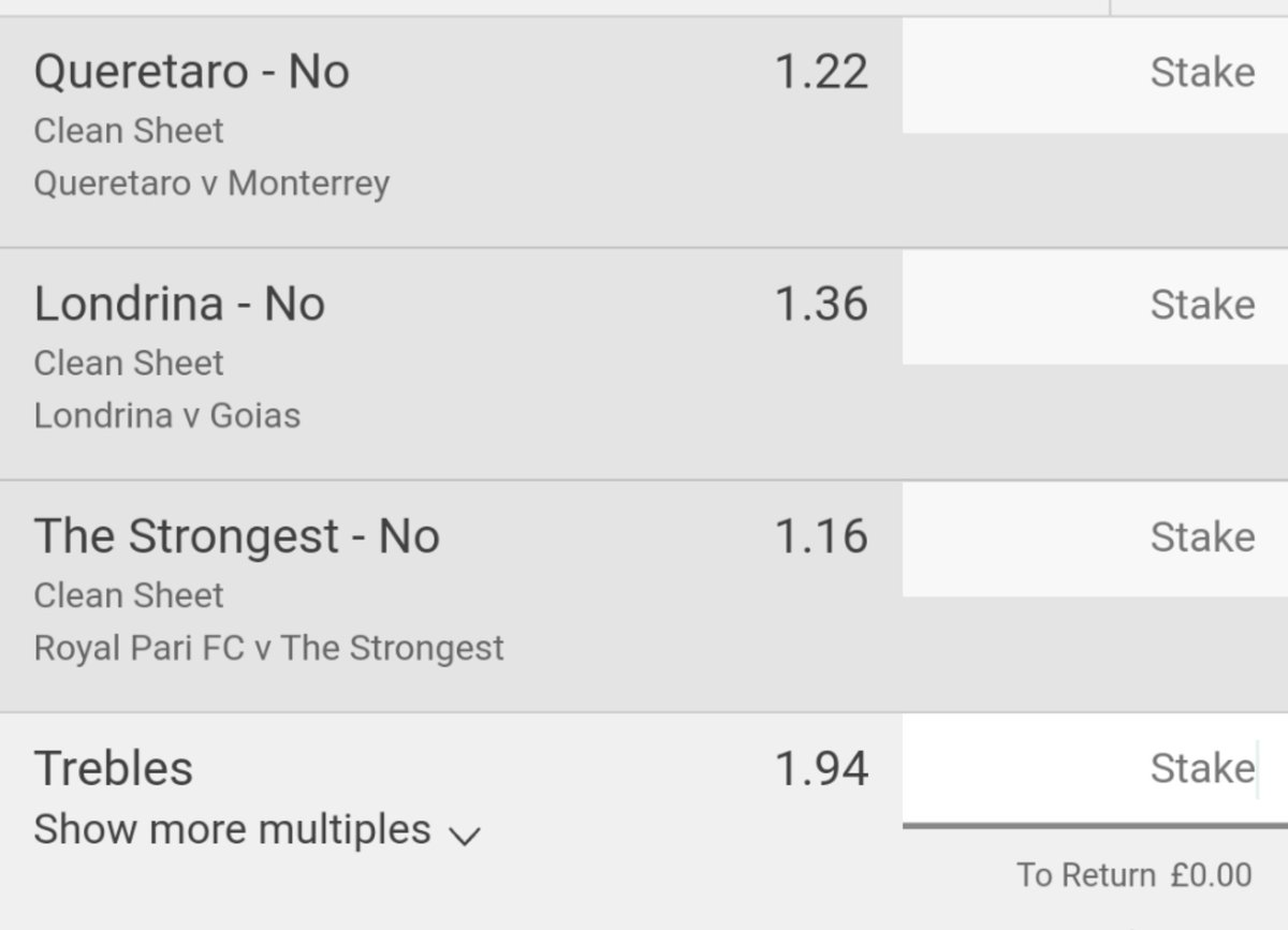 Late night South American NCS treble at 1.94