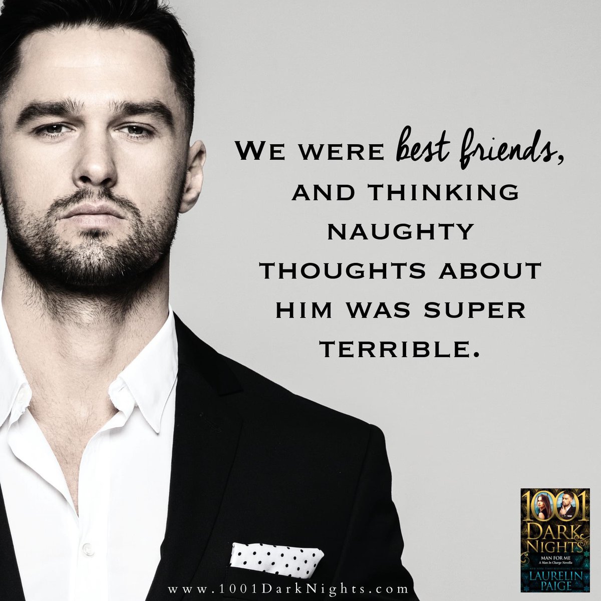 Moms_Book_Xscap's tweet photo. #TeaserTuesday

𝑀𝐴𝑁 𝐹𝑂𝑅 𝑀𝐸 (𝐴 𝑀𝑎𝑛 𝐼𝑛 𝐶ℎ𝑎𝑟𝑔𝑒 𝑁𝑜𝑣𝑒𝑙𝑙𝑎)  by #LaurelinPaige releases on October 26th.

Go to https://t.co/LIn9bMpvwd for details.

#ManForMe #ManInCharge #1001DarkNights #ComingSoon #UpcomingRelease #Novella #Standalone #TeaserReveal https://t.co/rkw1gt9HWr