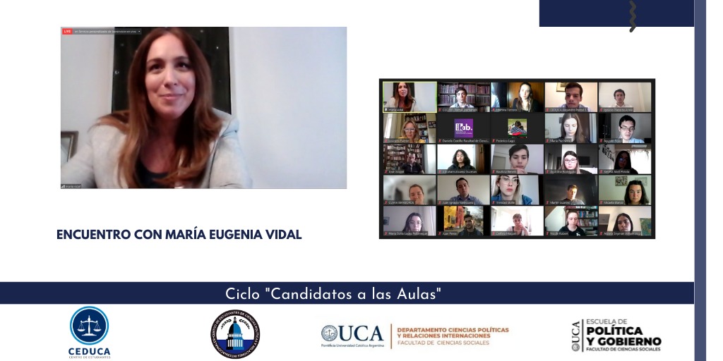 ¡Muchas gracias <a href="/mariuvidal/">María Eugenia Vidal</a> por acompañarnos en este primer encuentro de la nueva edición del Ciclo #CandidatosALasAulas!

<a href="/UcaCecpri/">CECPRI UCA</a> <a href="/CEDerechoUCA/">CEDUCA</a>

📲 Si te perdiste el encuentro, podes ver el video completo en el siguiente link 👇 

youtube.com/watch?v=NEkWF1…
