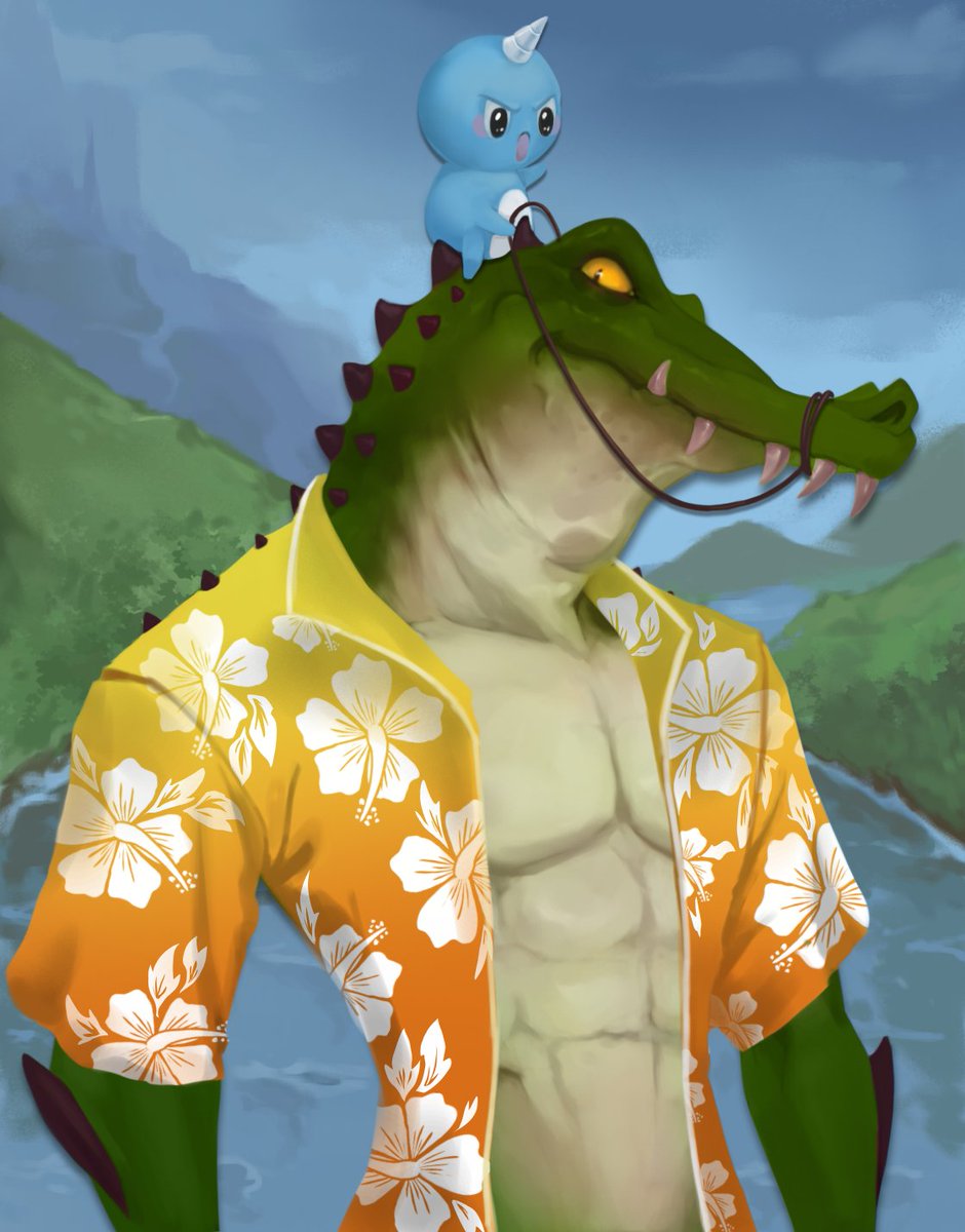 Hey guy's you know what's better than one giveaway ? 
2 GIVEAWAYS ! 🥳
Giving away this rare Mutant Croc with a cute Naru on his head ! (1%)
All you have to do is RETWEET this time, follow me and @CrocMutant
Announcing a winner in 72 hours, may the luck be with you.