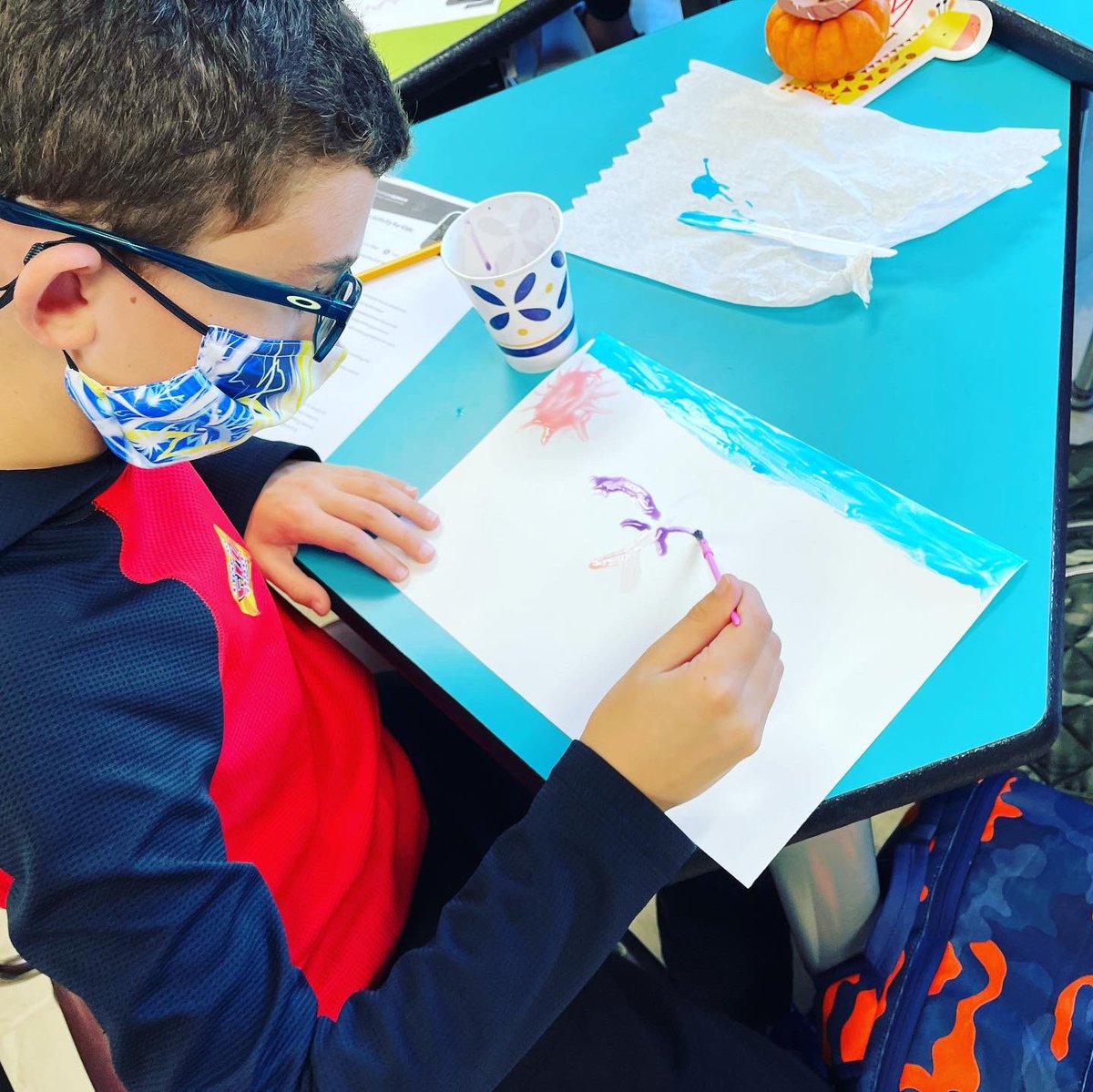 Living things use their senses to understand the world! We made paint with powdered drink mixes, glue &amp; water. Zulaufians then got crafty! After drying we can see &amp; smell &amp; hear the picture when we scratch it and feel the 3-d aspect! Just don’t taste it! 😝<a href="/Carmelschools/">Carmel Central School District</a>