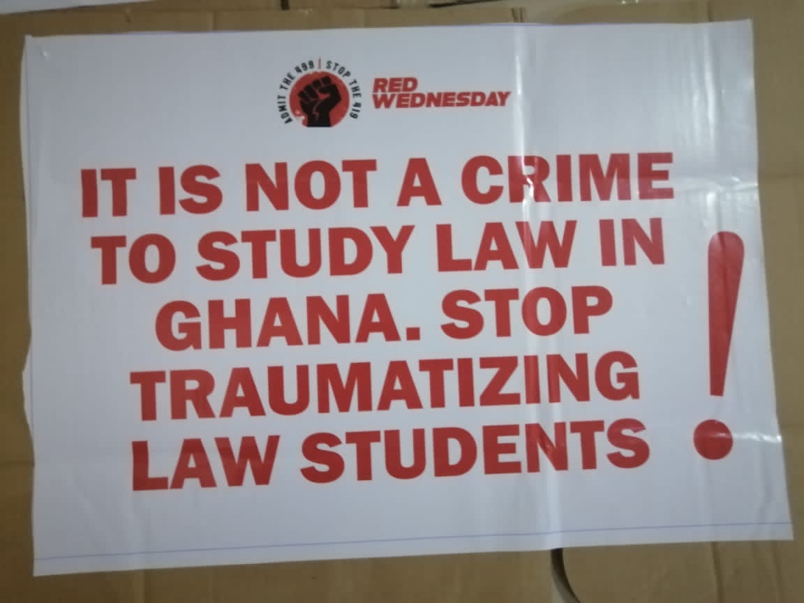 LawStudentsGH's tweet photo. Becoming a Lawyer in Ghana shouldn't be this difficult 😡
#OpenUpLegalEducation
#RedWednesday
#AdmitAllCandidatesWhoHad50
#AdmitThe499 https://t.co/eF4VzuiGzS