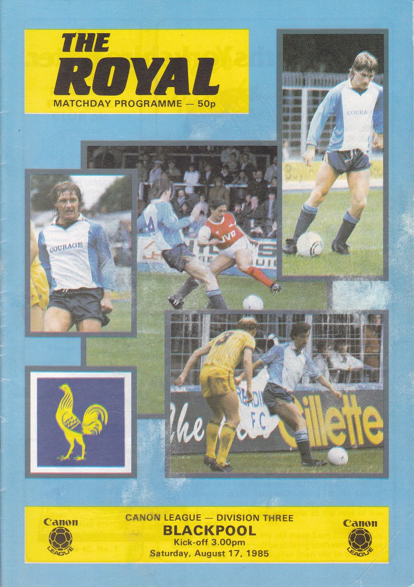 HertsRoyal's tweet photo. Into the office early tomorrow so posting the surrogate #readingfc v #blackpoolfc tonight, season opener from 1985 and 1-0 win (Jerry Williams) at start of that record breaking run, legendary left back featured but he dislikes reading! @TheTilehurstEnd @NonLgeProgs @cribsie https://t.co/mW3PJmDsqQ
