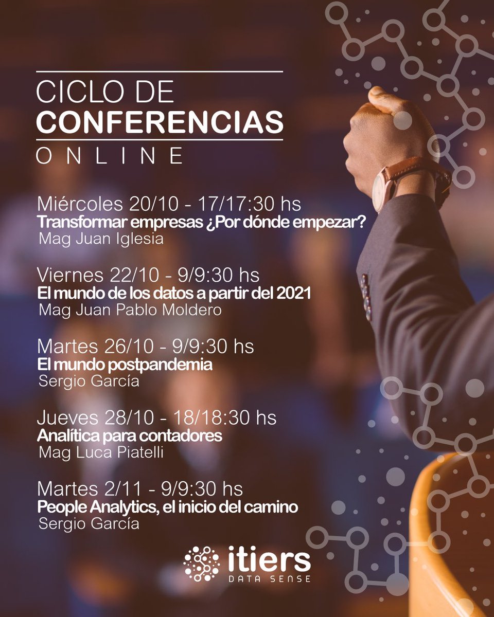 itiers's tweet photo. Traemos para ti un ciclo de conferencias concisas y con información valiosa 💎

Inscríbete ahora 🔜 https://t.co/jTVsUBciUv

#ItiersLatam #Datos #Datificacion #Analitica #PeopleAnalytics 📊 https://t.co/rQYgWaGMGW