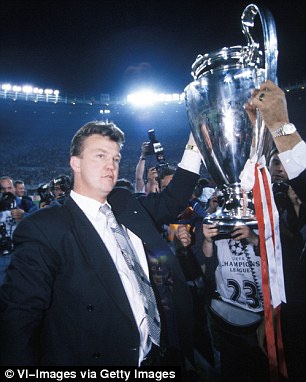 RabonaRojo's tweet photo. For anyone that wants Manchester United to hire ten Hag:

ten Hag at Ajax: 2 league titles, 2 Dutch cups, and 1 super cup

LVG at Ajax: 3 league titles, 1 Dutch cup, 3 Dutch super cups, 1 UCL, 1 UEL, 1 Club World Cup, and 1 European super cup

An enormous step down for Man Utd https://t.co/KmSUWxRKqb