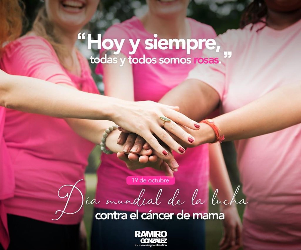 RamiroGonzNL's tweet photo. "Hoy y siempre, todas y todos somos rosas." #DíaMundialDeLaLuchaContraElCáncerDeMama #19DeOctubre https://t.co/pwBCH6eVzg