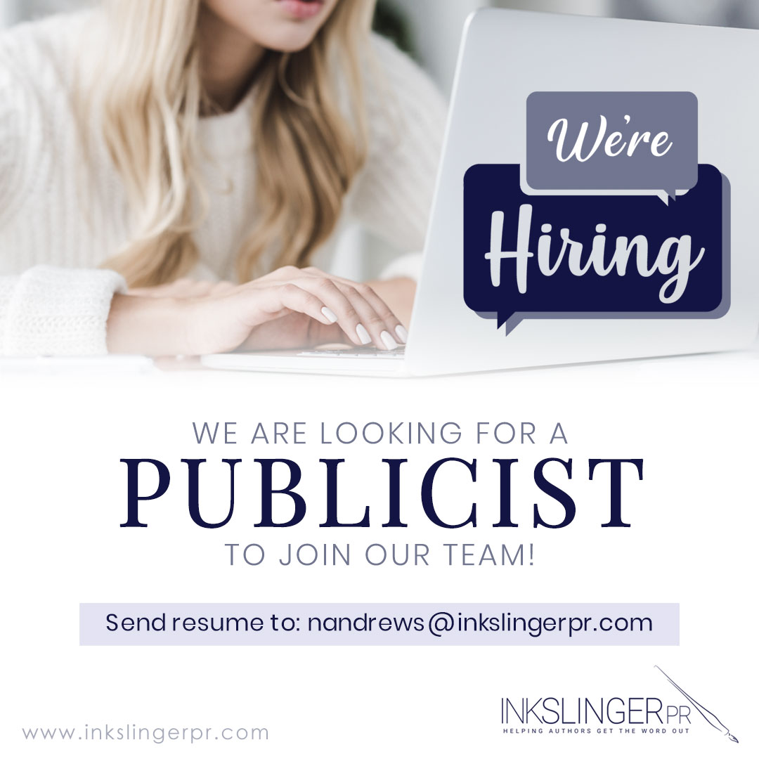 We're hiring!! <a href="/InkSlingerPR/">InkSlingerPR</a> is looking for a publicist to join the team--send inquiries to nandrews@inkslingerpr.com or DM. 
Some experience is required.