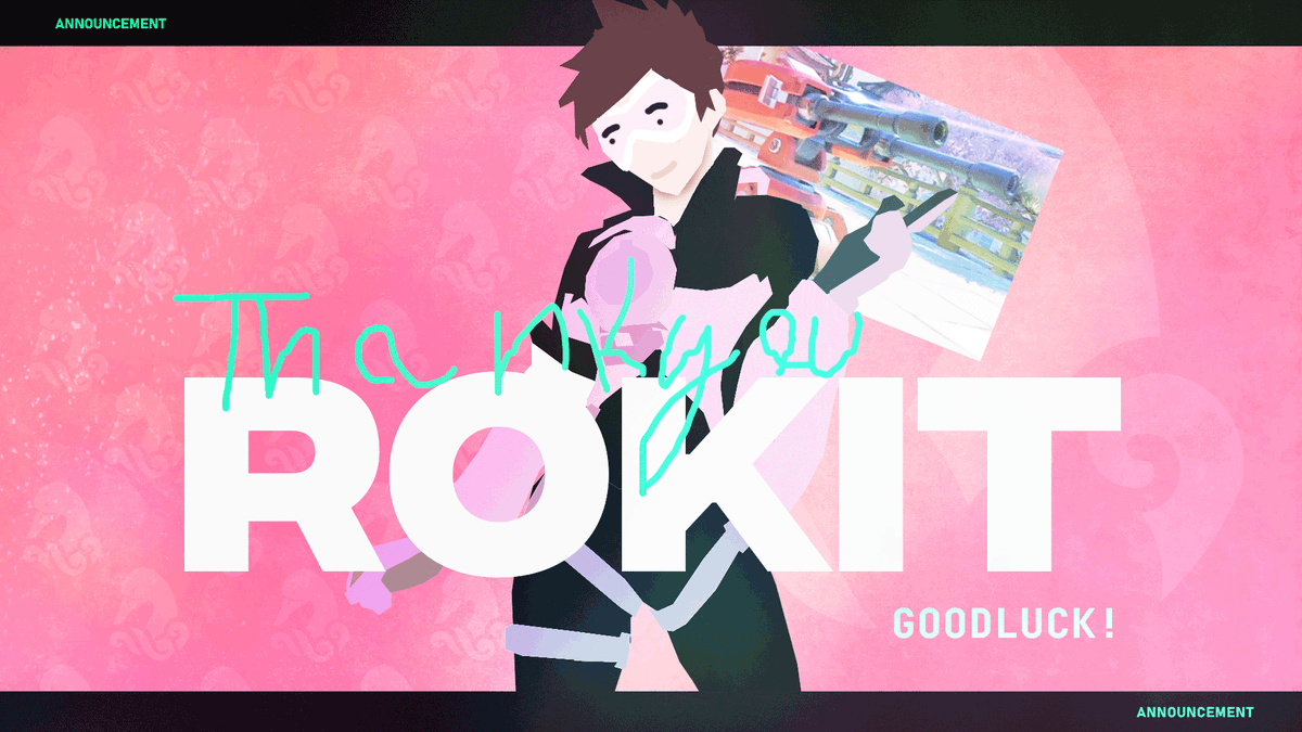 DriftersQQ's tweet photo. 2day we say goodbye 2 @Rokit_OW.

Yeah yeah, you may have left our team 2 months ago but thanks for shooting pixels on a screen and playing the fun Torb hero while you were with us!

#GetDucked🦆 https://t.co/TNJ9jRRuIR