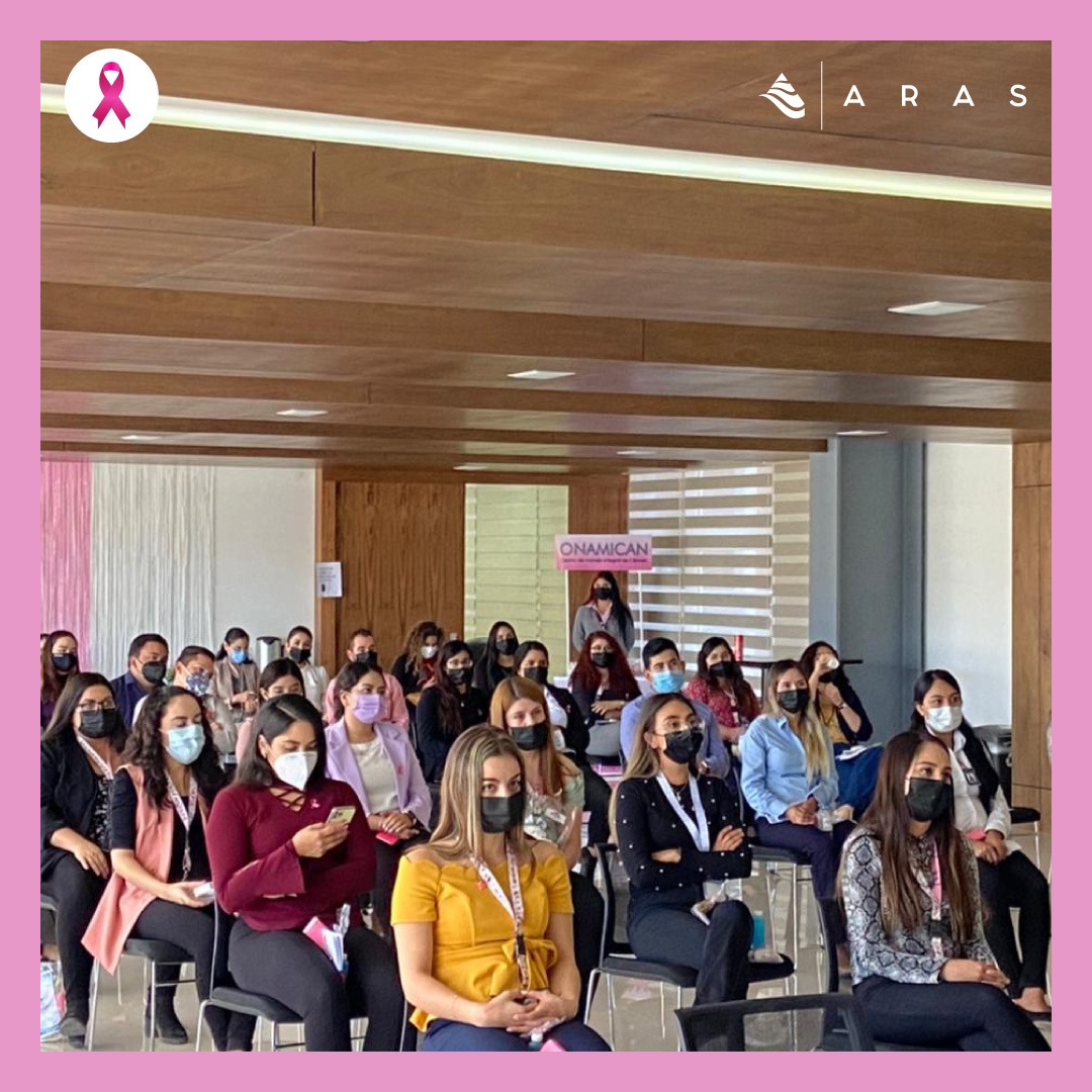 arasbgroup's tweet photo. Con motivo del día conmemorativo del #cáncer de mama, #ARAS junto a la asociación  (Centro de Manejo Integral del Cáncer), invitamos a nuestros colaboradores y colaboradoras a una charla explicativa y preventiva.
#CancerDeMama #TocateParaQueNoTeToque #MesRosa https://t.co/usHBKvJldj