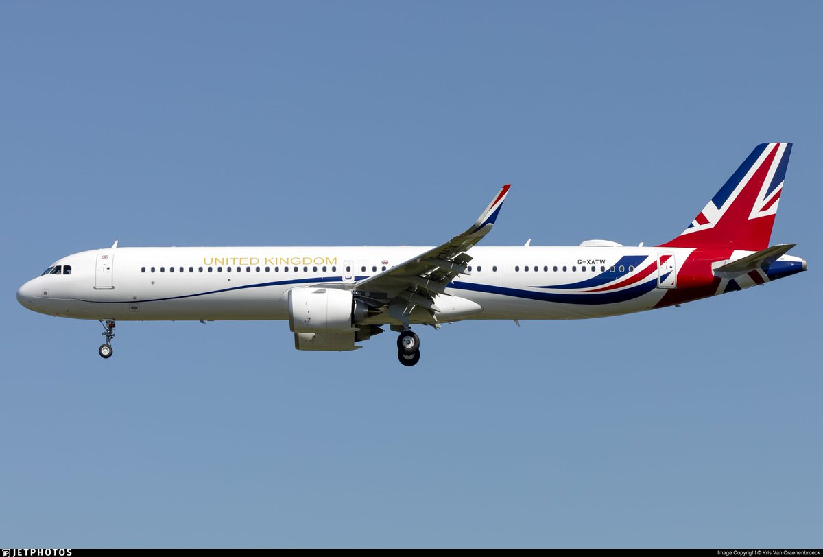 scan_sky's tweet photo. Boris Force 2 Airborne -
@TitanAirways/#RAF - Airbus A321-251NXSL - G-XATW - #AWC645
Recently Lifted From @STN_Airport & Routing To Riyadh ๐ธ๐ฆ https://t.co/kxFQcoIwFy