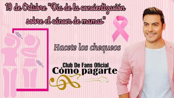 CPagarte's tweet photo. El 19 de octubre se celebra mundialmente el día internacional de la lucha contra el cáncer de mama con el objetivo de crear conciencia y promover que cada vez más mujeres accedan a controles, diagnósticos y tratamientos oportunos y efectivos.
Hacete los controles. Cuidate. https://t.co/hbaxF78EF3