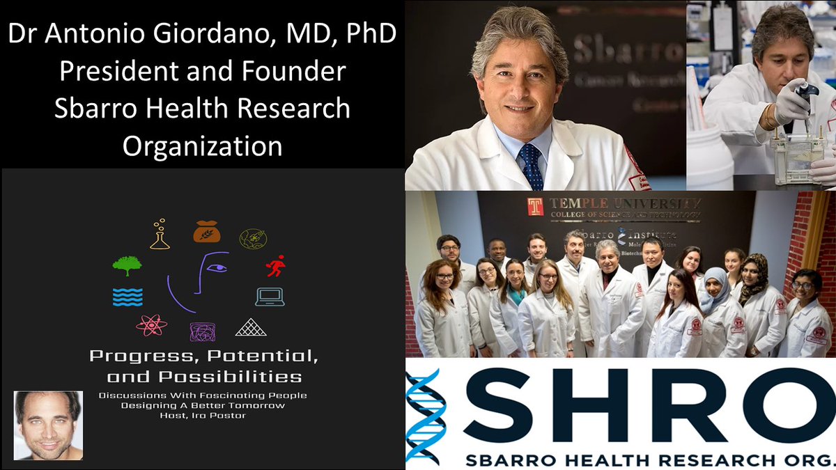 Progress, Potential, And Possibilities (@progresspotent1) on Twitter photo Dr Antonio Giordano, MD, PhD <a href="/profgiordanoa/">Dr Antonio Giordano</a> President & Founder, Sbarro Health Research Organization <a href="/sbarro_health/">Sbarro Health Research Organization (SHRO)</a> <a href="/TempleUniv/">Temple University</a> <a href="/Sbarro/">Sbarro</a> <a href="/unisiena/">Università di Siena</a> <a href="/ProgressPotent1/">Progress, Potential, And Possibilities</a> #Cancer #Oncology #Genomics #Epigenetics #Biotechnology #Health #Prevention #Tumor #Genes youtube.com/watch?v=yMBVD-… Dr Antonio Giordano, MD, PhD <a href="/profgiordanoa/">Dr Antonio Giordano</a> President & Founder, Sbarro Health Research Organization <a href="/sbarro_health/">Sbarro Health Research Organization (SHRO)</a> <a href="/TempleUniv/">Temple University</a> <a href="/Sbarro/">Sbarro</a> <a href="/unisiena/">Università di Siena</a> <a href="/ProgressPotent1/">Progress, Potential, And Possibilities</a> #Cancer #Oncology #Genomics #Epigenetics #Biotechnology #Health #Prevention #Tumor #Genes youtube.com/watch?v=yMBVD-…