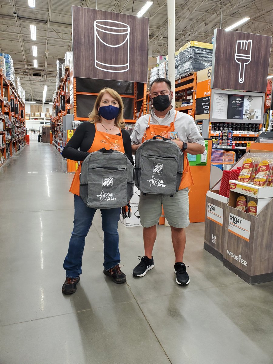 SCL13Blue's tweet photo. Today I had the honor of presenting Ryan and Sheila with a new back pack for winning a drawing for #InfocusAllstar. @DerekBTHD @EddieG_THD @Erin_K_Watson @WebbfWebb @hd3642 https://t.co/7ILBOAGzp6