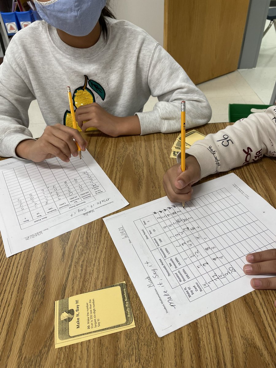 MsFranz_ATS's tweet photo. Third Graders practicing written,standard,and expanded form up to the hundred thousands by playing M3 How Big is Big: Make It, Say It!! @APSGifted @APS_ATS #mathworkshop #unittworeview #mathematicians https://t.co/GpSx9wjW5z