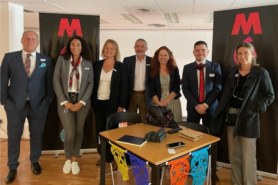 NexosTuristicos's tweet image. SE REACTIVA PROMOCIÓN DE MÉXICO EN EUROPA
Con el objetivo de que #México sea nuevamente la opción de visita para el #TurismoExtranjero, socios @CONEXSTUR y su presidenta Verena Knopp, inician #roadshow "The Door To Mexico" en #España en conjunto con aliados estratégicos. @SRE_mx