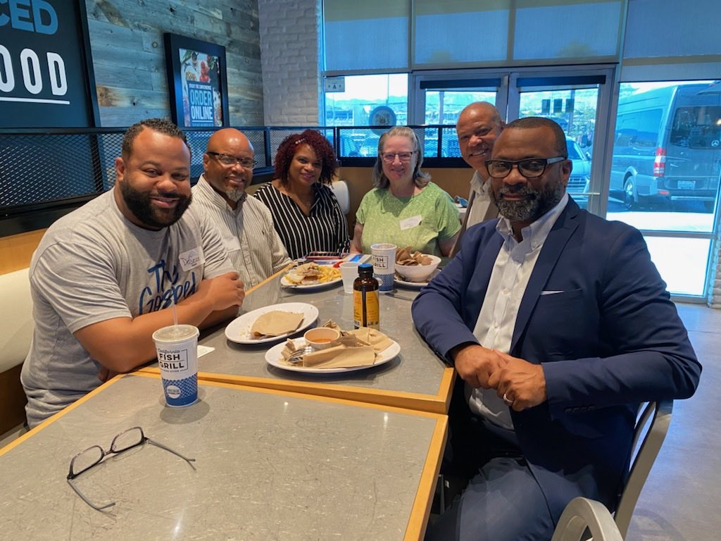 cegrant208's tweet photo. A blessing to partner with ⁦@ShawnDorrough⁩ and fellowship with Pastor DeSean Horne and Pastor Greg Fields, his wife Patrina and their ministry leader, JoAnne, representing 161 churches of the Nevada Baptist Convention. https://t.co/JxmEyIoncO