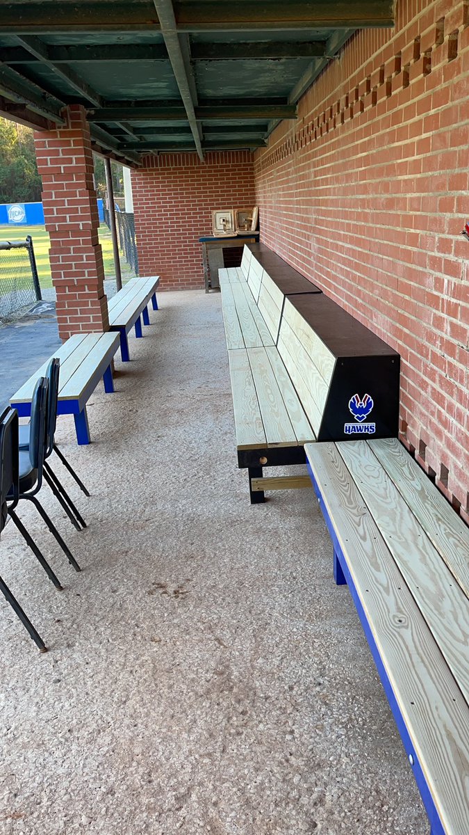SGSC_Baseball's tweet photo. New look in our dugout!!! #sgschawkbaseball https://t.co/1eHXXf7daY
