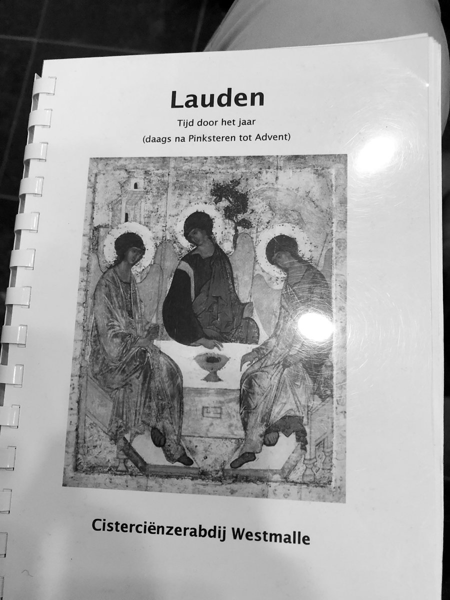 MarnixSegers's tweet photo. In @abbeywestmalle. On the feast of Saint Joel, the 2nd of the 12 minor prophets, in the tradition of the Abbey an extra dish is served #Rublev #trappists #Cistercians 

Your sons will prophesy,
    also your daughters.
Your old men will dream,
    your young men will see visions https://t.co/TPsAXm1nPL
