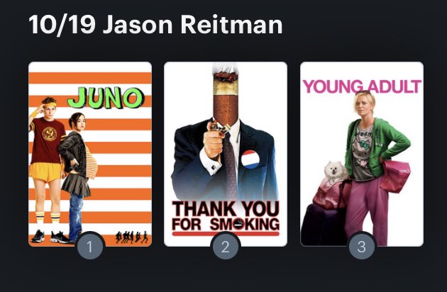 Hoy cumple años el director Jason Reitman (44). Happy Birthday ! Aquí mi miniRanking: 