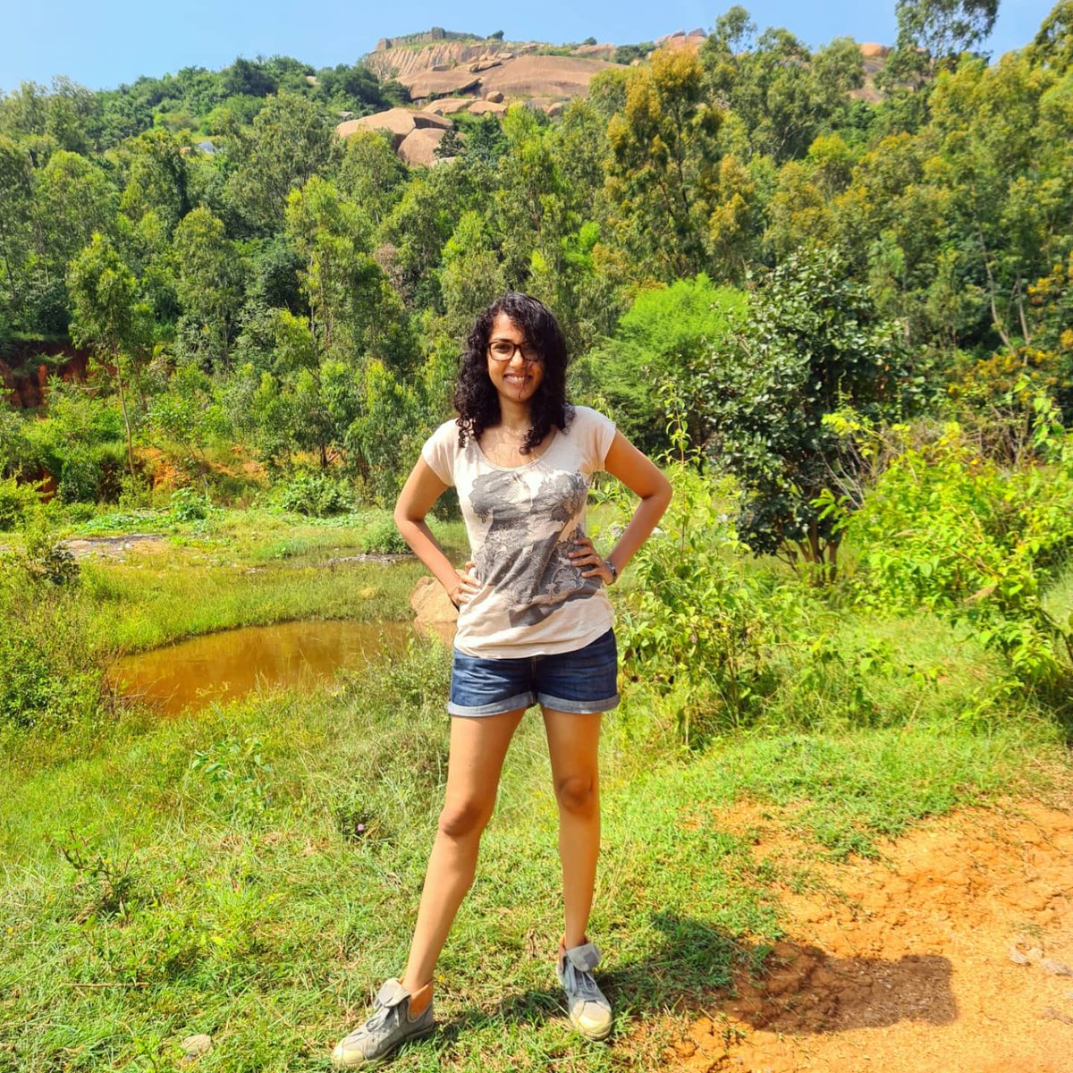 #NewProfilePic
A good way to end the 5 day extended weekend ☺️ Went trekking after such a long gap and it was a good one 😎 #weekdayvibes #extendedweekend #trekking #sceniclocations #karnataka