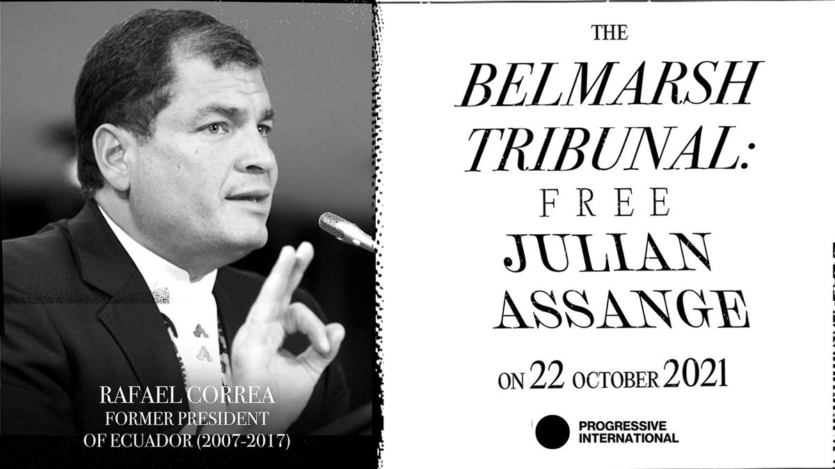 ProgIntl_ES's tweet photo. PRESENTANDO A: Rafael Correa (@MashiRafael).

Correa contará la historia del asilo de Assange en la embajada de Ecuador y la importancia de la solidaridad internacional para defenderse de los instrumentos de lawfare en todo el mundo.

Reserva tu lugar hoy: https://t.co/orR6Uj5hlT https://t.co/uCsEQkj22q