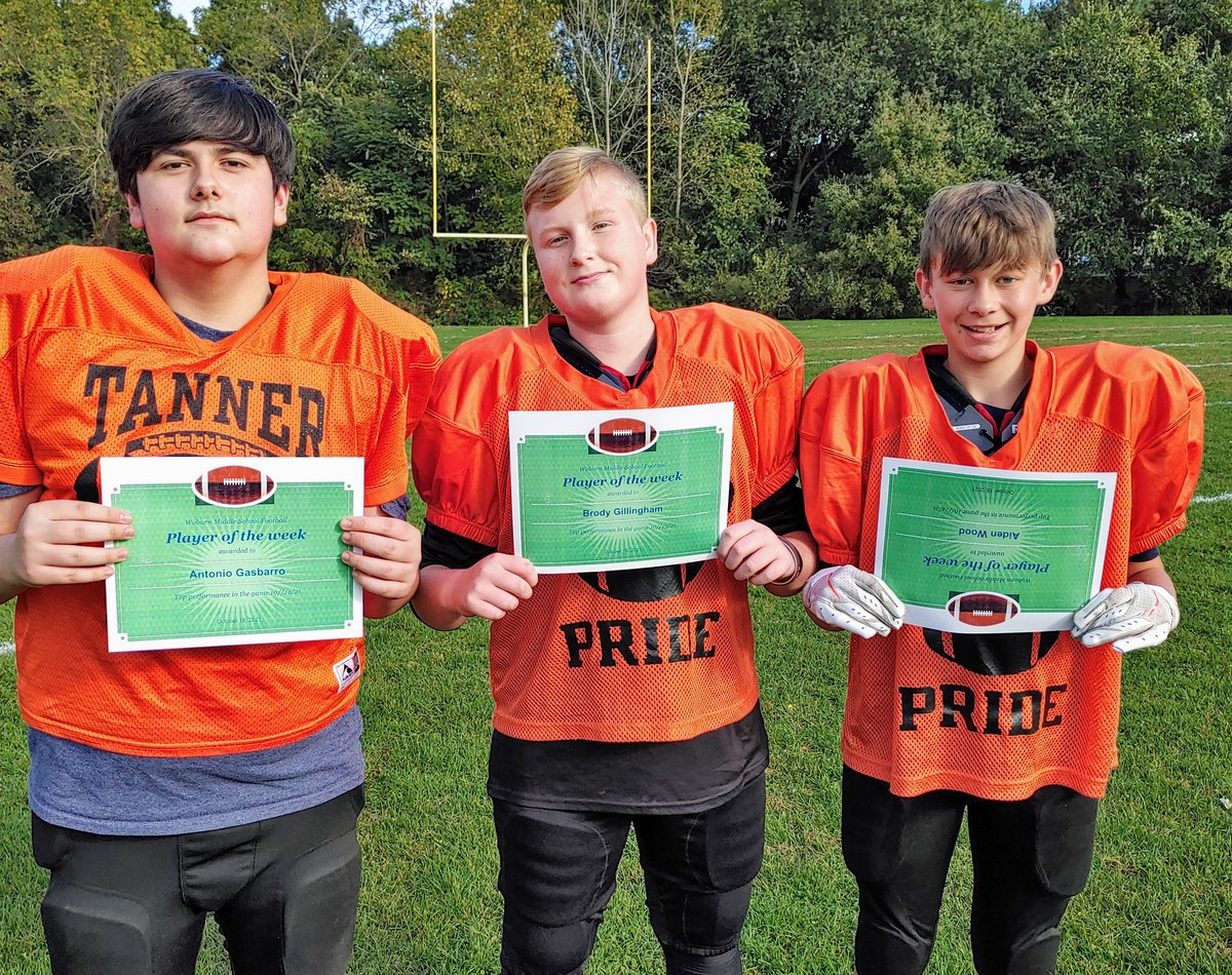 Woburn Middle School Football Program tweet media