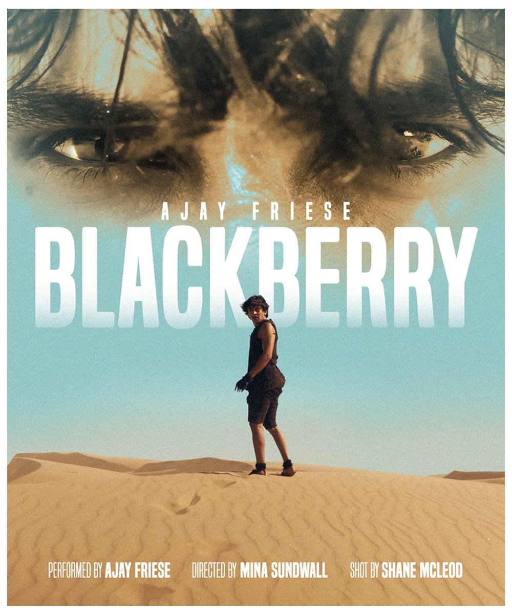 lostinspace_art's tweet photo. BLACKBERRY POSTER FANART ๐ from @friese_ajay new music video #blackberry directed by @minasundwall. From Ajay debut EP #LightAMatchThenRun AVAILABLE NOW! Hope you guys like it! https://t.co/wlJsSZCWbk