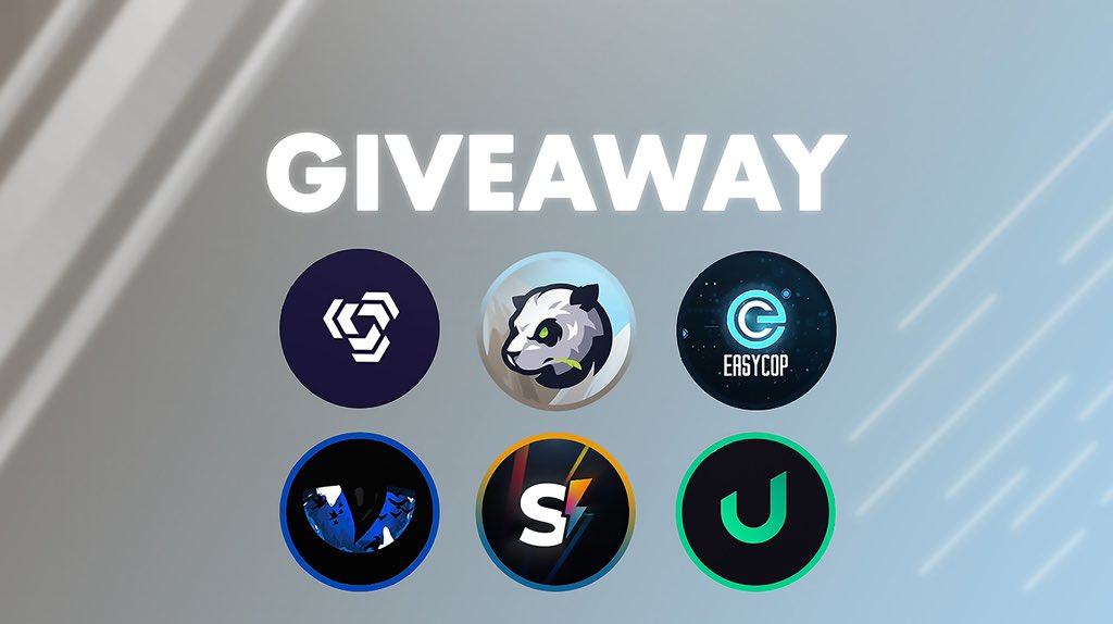 Panda Scripts (@pandascripts) on Twitter photo π₯Big Giveaway!π₯
<a href="/PandaScripts/">Panda Scripts</a> : 1x Key
<a href="/KuaiAIO/">Kuai</a> : 1x Renewal
@uTools_ : 1x Key
<a href="/OsirisRaffleBot/">Osiris Raffle Bot</a> : 1x Key
<a href="/EasyCopBots/">EasyCop</a> : 1x Key
<a href="/SurgeProxies/">Surge Proxies</a> : 1x 3GB
Like, RT, Tag + Follow ALL accounts!π
Good Luck!π π₯Big Giveaway!π₯
<a href="/PandaScripts/">Panda Scripts</a> : 1x Key
<a href="/KuaiAIO/">Kuai</a> : 1x Renewal
@uTools_ : 1x Key
<a href="/OsirisRaffleBot/">Osiris Raffle Bot</a> : 1x Key
<a href="/EasyCopBots/">EasyCop</a> : 1x Key
<a href="/SurgeProxies/">Surge Proxies</a> : 1x 3GB
Like, RT, Tag + Follow ALL accounts!π
Good Luck!π