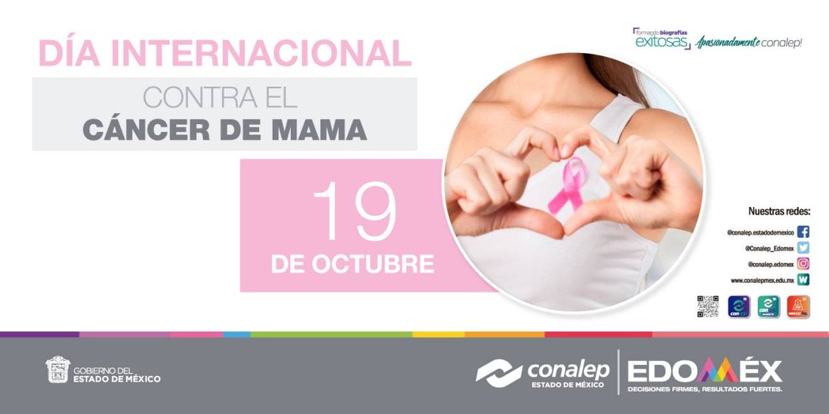 En el #DíaMundialDeLaLuchaContraElCáncerDeMama promovemos la concientización sobre la salud mamaria y la autoexploración, así como las estrategias de detección precoz, incluyendo la educación y el conocimiento.
#EfeméridesCONALEP