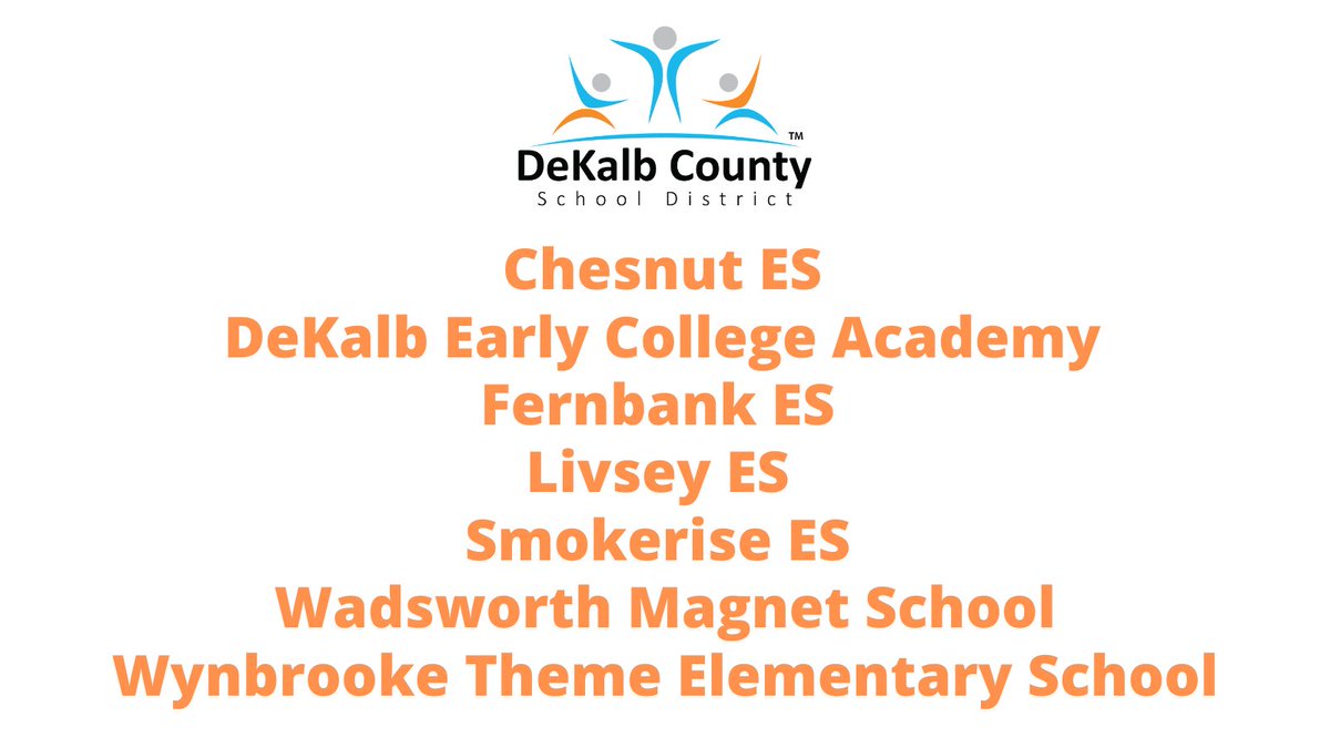 Join me in celebrating the following schools that have been identified as FY21 Title I Distinguished Schools. The schools represent the top 5% of Georgia schools based on the overall 2019 CCRPI score per the GADOE. Congratulations on this incredible accomplishment! #iLoveDCSD