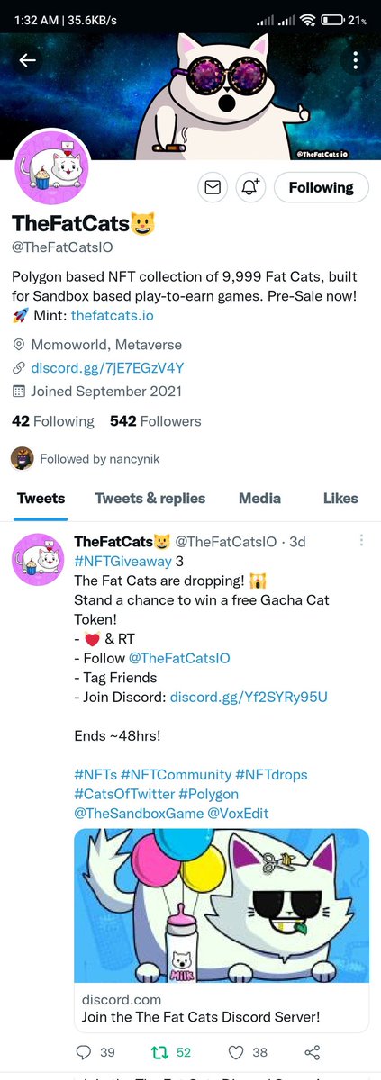_edalyynn's tweet photo. @CryptoNFTGiant @TheFatCatsIO @_sterrah @_astridjeon @4ngelbanggarr https://t.co/bHRdgFRNR2