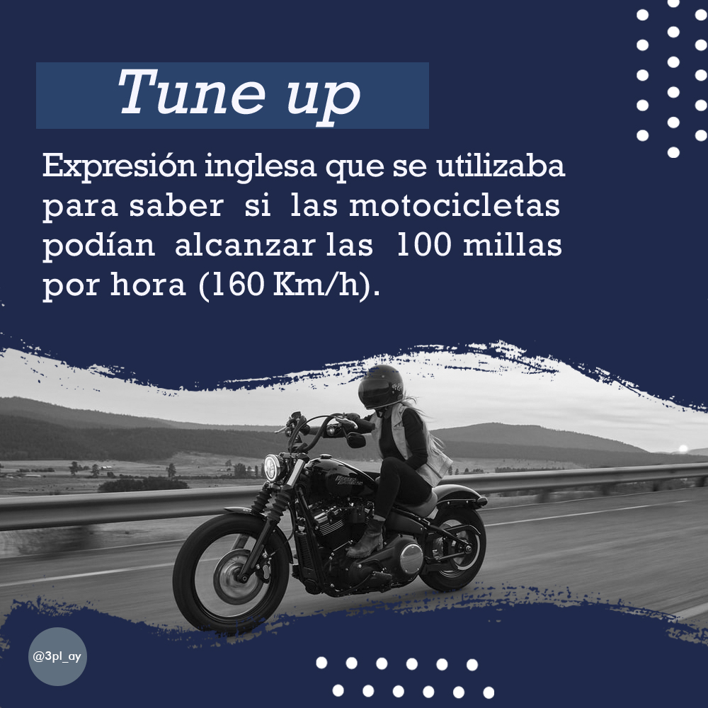TlahuicB's tweet photo. ¿Sabías el origen del término tune up? #3pl_ay #motociclistas #tuneup https://t.co/m6n6LdqqSy