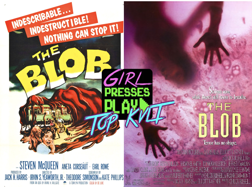 GirlPressesPlay's tweet photo. Our latest episode w/ special guest star @topkvlt is now live!! Listen to our conversation about 50’s movies, nostalgia, and all things Blob on all major podcast platforms #film #horror #spookyseason #podcast #girlpressesplay #topkvlt https://t.co/O3QNPJ6BWZ
