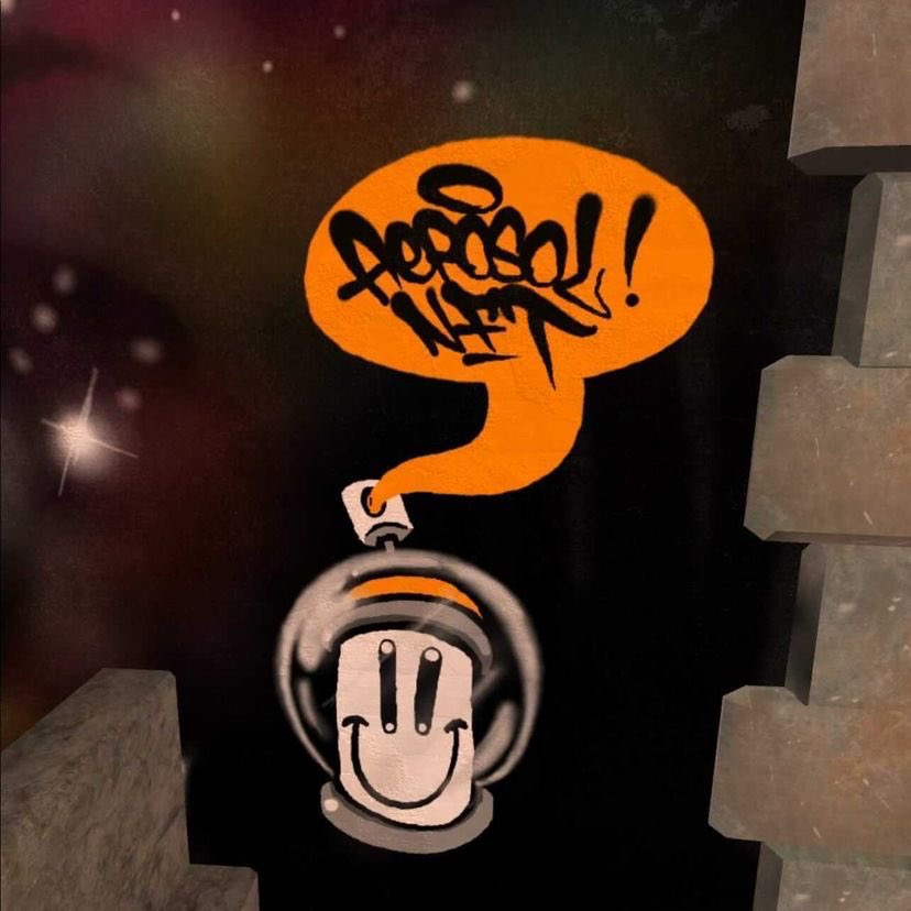 Gjordav54's tweet photo. @AeroSolNFT Spraying To The Moon &amp; Beyond !🖖🏼🌐🌌🔥 #AeroSolNFT #NFT #VR #Kingspray https://t.co/Lt4VybTe2m