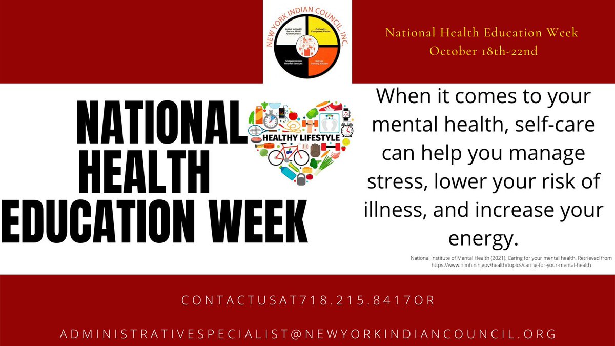 This week was #NationalHealthEducationWeek. I hope you enjoyed our post! And come to our event on 10/27 to continue learning.