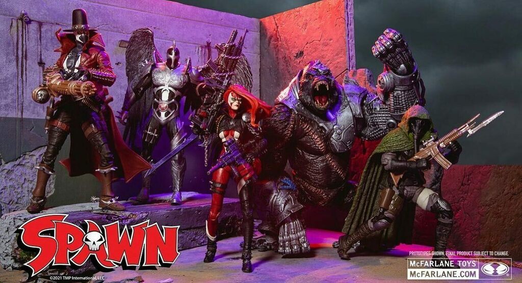 aic_podcast's tweet photo. 🔥SPAWN WAVE 2🔥

The #YearOfSpawn continues! Thanks to @mcfarlane_toys_official and @toyshiz we have a look at Wave 2 of the #Spawn figure line:

The Gunslinger 2, Dark Redeemer, She-Spawn, Cy-Gor, and Soul Crusher

Preorders go up tomorrow, 10/20 for Soul-Crusher, Gunslinger… https://t.co/8ecagA2BLS