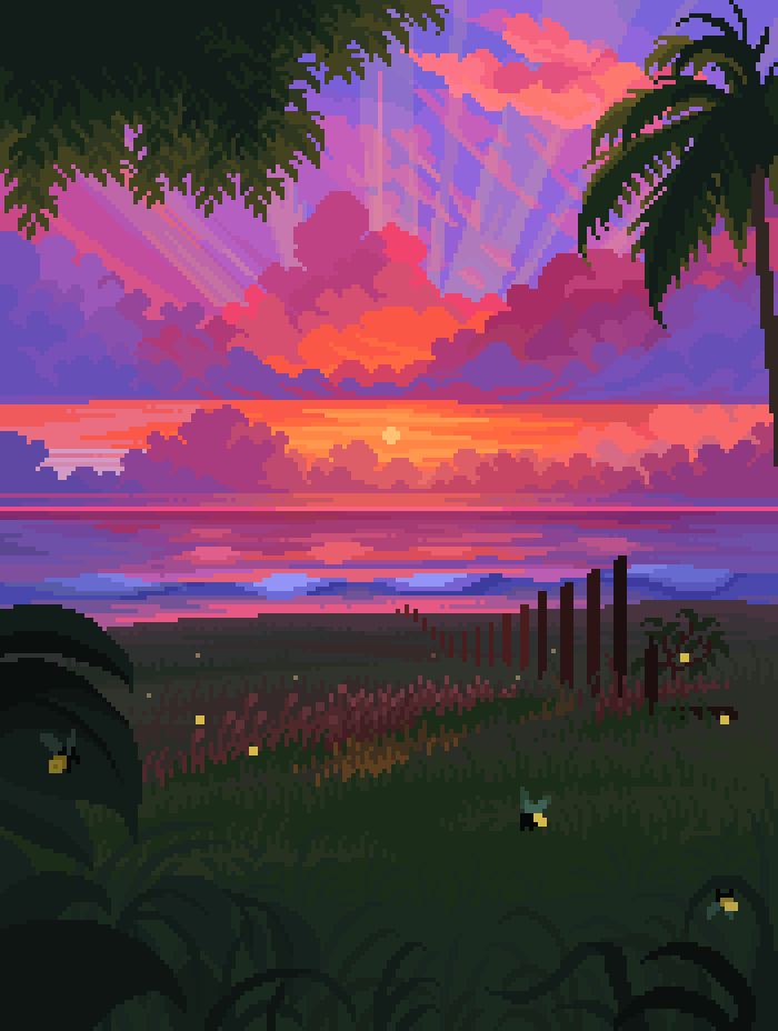 16pxl's tweet photo. neon dreams 💗 #pixelart https://t.co/FvJcfog0kK