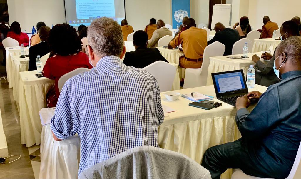 <a href="/UgandaPrisons/">Uganda Prisons Service</a> CG, Dr. Johnson Byabashaija, <a href="/UN_OCT/">United Nations Office of Counter-Terrorism</a> USG Mr. Vladimir Voronkov, <a href="/NLinUganda/">Embassy of the Netherlands in Uganda</a> Amb Ms Karin Boven,<a href="/UNODC/">UN Office on Drugs & Crime</a> Chief, Justice Sec,Ms Valerie Lebaux, <a href="/EUinUG/">EU in Uganda</a> officiated at the opening of a 3-day Round Table Consultation on Rehabilitation &amp; Reintegration of Prisoners &amp; #VEPS