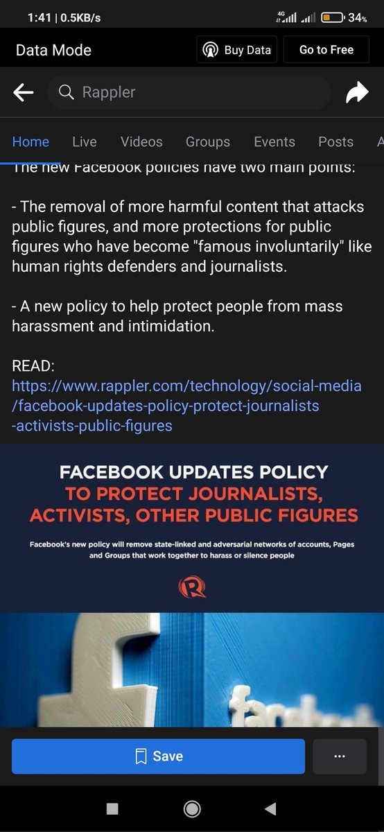 freemenfire's tweet photo. @facebookapp RAPPLER ATTACKS PUBLIC FIGURES. THIS IS THE RESULT OF MISUSE OF JUSTICE FOR FAKE JOURNALIST WHO WAS FILED LABEL. A NEW POLICY YOU SAY?. AM I NOT INCLUDED TO THIS POLICY I BLOCKED IT REPORT THIS C-RAPPLER EVERYDAY STILL I SEE THERE POST I DONT LIKE https://t.co/h7Soqfm1jr