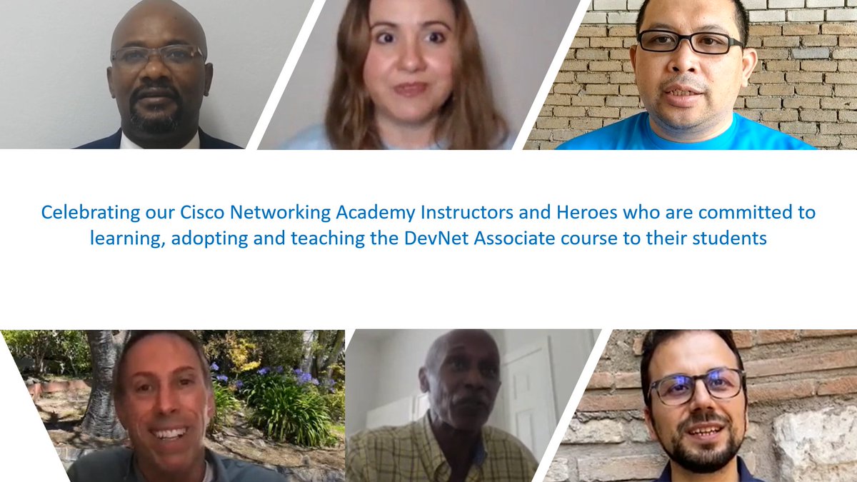 Thank you <a href="/CiscoNetAcad/">Networking Academy</a> Instructors for sharing your experience teaching #DevNetAssociate and for those who join #DevNet for advanced training every summer! We are honored to have you <a href="/DevNetCreate/">DevNet Create</a> and thank you for empowering your students with this knowledge!