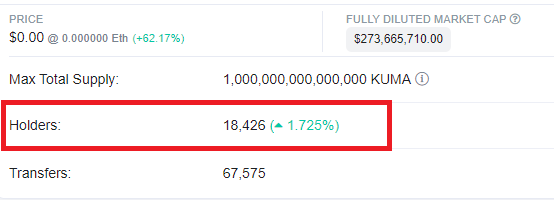 KumaInu_Army's tweet photo. Every day, $Kuma army grows stronger, and before you know it, we'll be at 20k holders. #kuma  has a market cap of 27 million dollars and will soon have a market cap of 2 billion dollars, WAGMI. #kuma #kumainu #KUMAARMY #shibainu #dogearmy #FLOKI https://t.co/YmD9JaLYj5